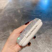 Luxury Rhinestone Embellished Pill Box, High-End Portable Pill Storage Container, Creative Sealed Mini Organizer Box, - Multicolor - View 10