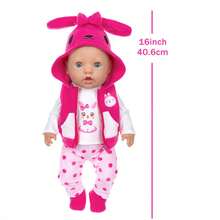 ZAPF Doll Clothes Animal Cartoon Cute Winter Series Doll Outfit Set For 16-18 Inch Dolls - Multicolor - View 7