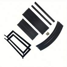 1 set de support de base noir, treillis de tonnelle, accessoires de support de grimpante pour patio