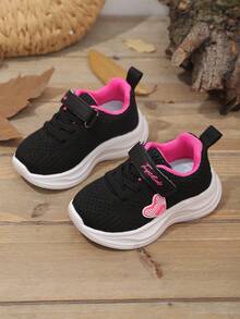 1 par de zapatos deportivos, casuales y de estudiante, de suela ligera y suave, con diseño de de tela y PU, adecuados para todas las estaciones, unisex