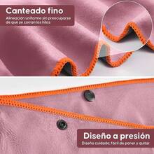 Poncho de Surf Con Capucha de Microfibra - Toalla De Playa Absorbente De 110 X 80cm, Para Cambiarse Para Mujeres y Hombres en Playa y Natación - Rosa - ROSA - Ver 7