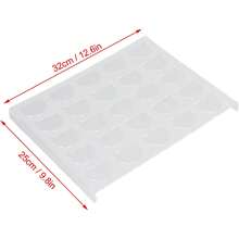 Focket 25 cajón Organizador para cápsulas de café cajón Organizador de Cristal de 12,6 x 9,8 Pulgadas para cápsulas cómoda Bandeja de Almacenamiento para - 1 - Ver 3