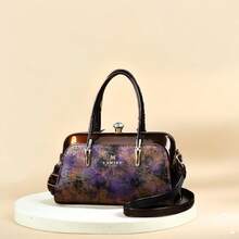 Nueva bolsa de tote de gran capacidad con estilo vintage, bolso de hombro suave y ligero, adecuado para uso casual diario de mujeres