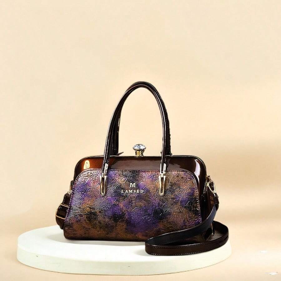 Nueva bolsa de tote de gran capacidad con estilo vintage, bolso de hombro suave y ligero, adecuado para uso casual diario de mujeres