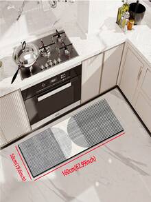 [HOT!!!] 1 buah Keset Dapur Silikon, Pola Garis Abu-abu Kelas Atas, Keset Dapur Anti-Lelah Empuk, Keset dan Karpet Dapur Penyerap, Keset Karet Lembut Silikon Minimalis, Cocok untuk Dapur, Kamar Mandi, Lorong, Ruang Cuci dan Lainnya - MultiWarna - View 19