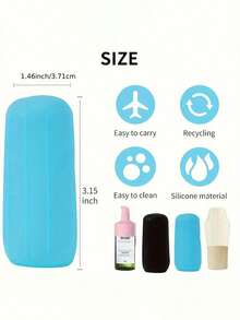 16pcs Travel Container Leak-Proof Covers, 12/10/8/4/1pcs Set Silicone Leak-Proof Bottles For Toiletries, Fits Most Bottle Sizes, Elastic Sleeves, Unisex, Multicolor, Suitable For Travel Organizer, Travel Essentials, School Supplies, Holiday Camping, Mini Perfume (Unisex), Beach Fragrance, Christmas Gift, Halloween Gift - 多色 2 - 查看 10