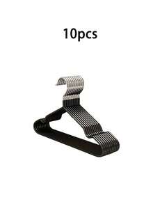 20/10 Piece Pack, Non-Slip Heavy Duty Hanger, (15.75" X 7.87"), Black Non-Slip Heavy Duty Hanger, Bedroom Supplies, Storage Supplies, Bedroom And Wardrobe Quality Durable Storage Solution - No Strenuous Hanging, Space Saving Design, Perfect For Life,Room Decoration