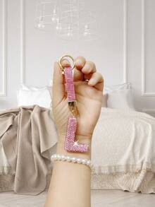 Sparkling Rhinestone Alphabet Keychain - Lucky Crystal Pendant, Shiny Alloy Charm For Bags & Backpacks - Perfect Gift For Birthdays & Special Occasions,Key Chain Ring Bag Backpack Charm Car Hanging Pendant Women Girls Gift,Wallet And Handbag Accessories, Alphabet Initial Letter A-Z