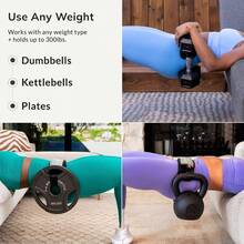 Hip Thrust Belt Dumbbells Kettlebells And Plates Home Gym Exercise Equipment - 黑色 - 查看 4