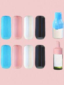 16pcs Travel Container Leak-Proof Covers, 12/10/8/4/1pcs Set Silicone Leak-Proof Bottles For Toiletries, Fits Most Bottle Sizes, Elastic Sleeves, Unisex, Multicolor, Suitable For Travel Organizer, Travel Essentials, School Supplies, Holiday Camping, Mini Perfume (Unisex), Beach Fragrance, Christmas Gift, Halloween Gift - 多色 2 - 查看 2