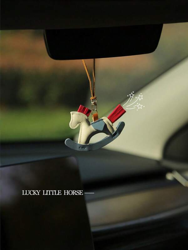 Niedlicher Pferde-Autoschmuck für den Rückspiegel, verspielter Autoschmuck zum Aufhängen, einzigartiges Fahrzeugzubehör für den Innenraum, spielerische Autoornamente für Frauen, Männer und Jugendliche, perfekt als Geschenk, Strumpfstopfer und Weihnachtsfreude, Autodekoration für den Alltag