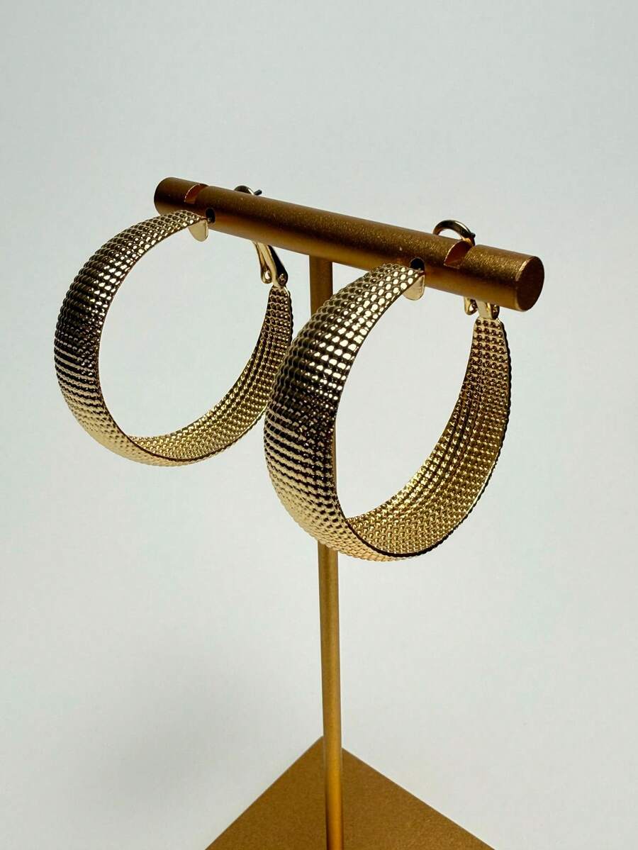 1 Pair Fashion Silver-Plated High-Quality Earrings, Micro Particle Surface U-Shaped Earrings, Suitable For Women, Party, Engagement, Wedding, Birthday, Jewelry Accessories To Showcase Charm, Great Gift Choice