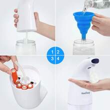 Automatic Foam Soap Dispenser, Touchless Hand Wash, Sunscreen Container, Dispenser, Sensor Soap Dispenser, Wall-Mounted Soap Dispenser, Outdoor, Indoor Home, Bathroom, Kitchen, Hotel, 340ml, Halloween Gift, Christmas Gift, Hydrating Mist, Moisturizing Mist, Spray, Essence Spray, Hyaluronic Acid Spray, Toner Spray, Hand Wash, Body Wash, Shampoo, Waterless Gel, Sunscreen Lotion
