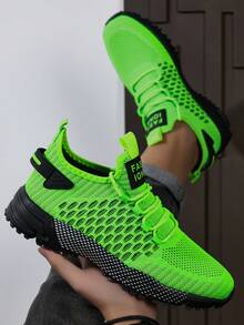 Zapatos deportivos casuales transpirables para hombres, prácticos y versátiles para todas las estaciones - 801 Verde - Ver 5