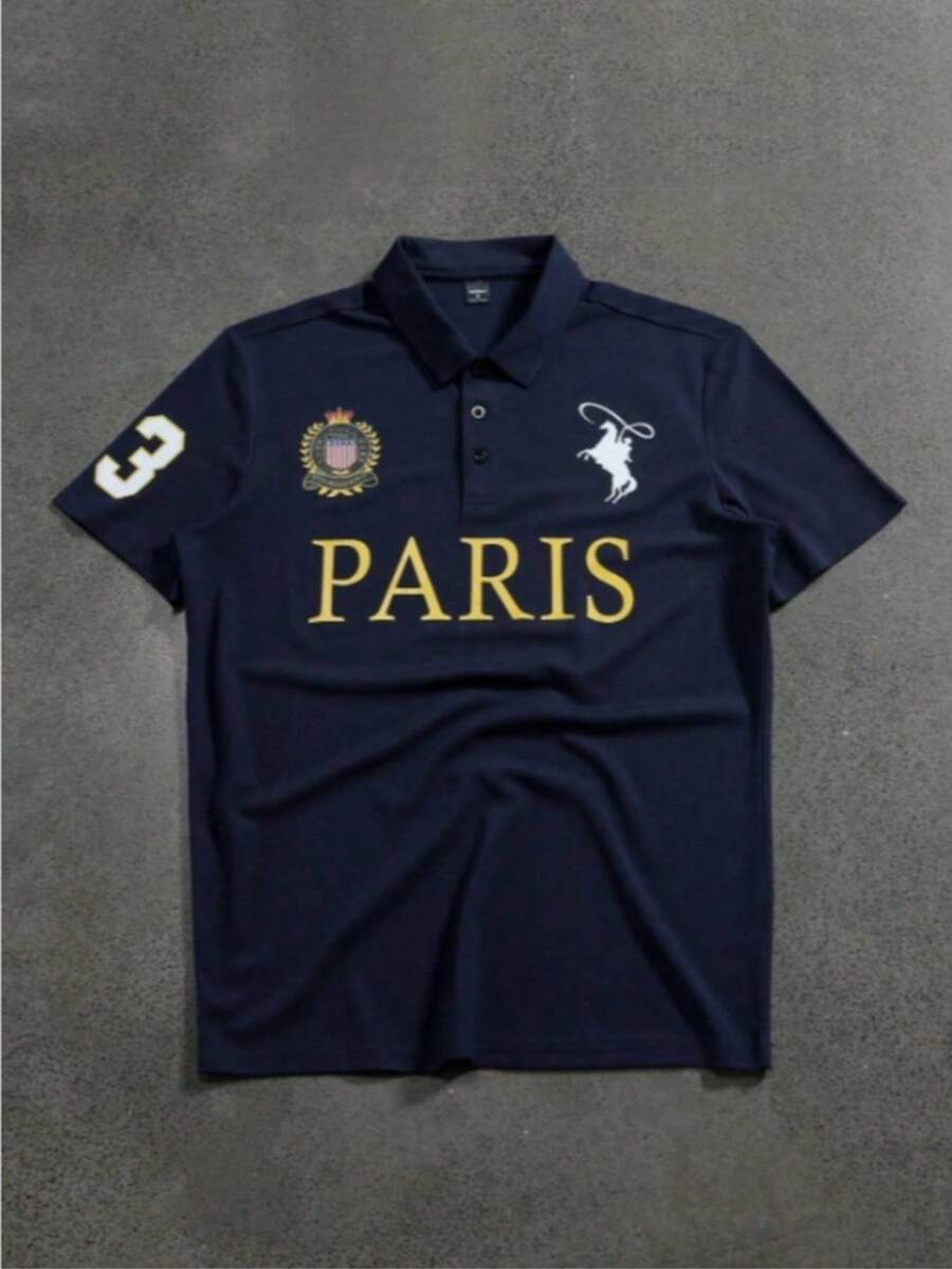 Men's Polo Shirt Launch 2026 Top Guarantee Yours Now - 藏蓝色 - 查看 1
