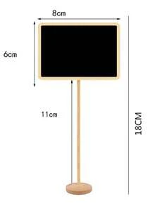 1/4 Peças Etiquetas de Quadro Negro Mini, Pequenos Quadros Negros com Cavalete para Casamentos, Festas de Aniversário, Quadros de Mensagens e Decorações de Eventos