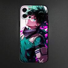 Meine Hier lzuku Deku Handyhülle für iPhone 16,15,14,13,12,11 Plus, Pro Max, weiche Silikon schwarze Hülle
