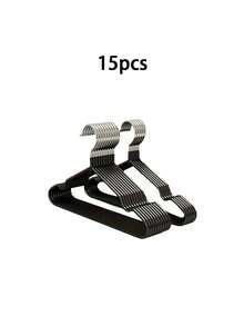 20/10 Piece Pack, Non-Slip Heavy Duty Hanger, (15.75" X 7.87"), Black Non-Slip Heavy Duty Hanger, Bedroom Supplies, Storage Supplies, Bedroom And Wardrobe Quality Durable Storage Solution - No Strenuous Hanging, Space Saving Design, Perfect For Life,Room Decoration