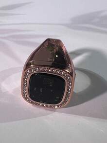 502# Anillo inteligente electrónico unisex con pantalla OLED, recordatorio de vibración multicanal, función de fecha, hora y alarma para la oración islámica - Multicolor - Ver 6