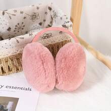 1pc Soft & Warm Plush Ear Muffs, Multi-Color Options, Fashionable & Versatile Foldable Ear Warmers, Essential For Students & Commuters, Skin-Friendly & Cold-Proof, Autumn/Winter