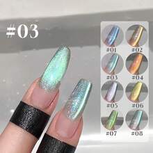 MIANEL 12ML 冬季冰晶透明玻璃珠猫眼凝胶指甲油，2026年热销冰晶透明指甲油，日系流行色凝胶指甲油，适用于指甲和脚趾甲，绿色、蓝色、白色、粉色指甲，美甲艺术，美甲沙龙和DIY美甲用品。 - 彩色 - 查看 31