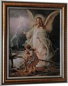 Cuadro Religioso del Ángel de la Guarda – 30 x 25 - 1 - Ver 5