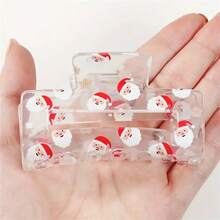 1 sztuka kwadratowa spinka do włosów z motywem świątecznym, przezroczysta spinka do włosów, kwadratowa spinka do włosów z motywem Świętego Mikołaja, spinka do włosów z motywem rekina, urocza spinka do włosów z kreskówkowym motywem, spinka do włosów z pazurami na karku, akrylowa ozdoba do włosów. Prezent świąteczny., Jesień, Włosy, Akcesoria do włosów, Akcesoria, Akcesoria do włosów dla kobiet, Podróże, Akcesoria do włosów, Akcesoria damskie, Akcesoria do włosów, Akcesoria do włosów, Narzędzia do włosów, Akcesoria do włosów, Akcesoria, Akcesoria kosmetyczne, Prezenty, Podróże, Prezenty dla kobiet, Akcesoria do włosów, Ozdoby do pończoch