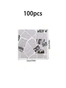 100/50 tờ Giấy nến, Giấy nến, Giấy gói bánh sandwich, Vật dụng làm bánh (Vị trí của hoa văn không đối xứng và ngẫu nhiên) Lý tưởng cho các bữa tiệc, ngày lễ Halloween và Giáng sinh, Trang trí Giáng sinh, Trang trí Halloween - Nhiều màu - Xem 18