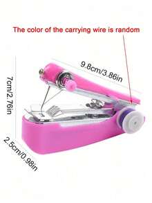 1 件迷你手动缝纫机、一体机、快速缝纫机、便携式缝纫机、便携式金属缝纫机、多功能家用缝纫机，是一款易于携带和操作的小型缝纫工具，适用于简单缝纫、临时服装修补等场景，它不像传统缝纫机那样依赖固定电源和大空间，是返校、宿舍必备品。 - 彩色 - 查看 6
