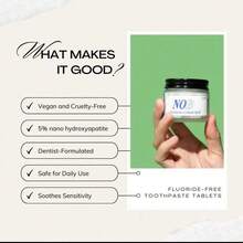 Solid Toothpaste Nobs Without The BS Tablets Flavors Teeth Breath Mouthwash Smoke Remove Bad Whitening Fresh Charcoal Stains - Mặc định - Xem 9