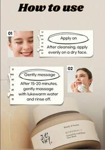 Beauty of Joseon Ground Rice And Honey Glow Mask 150ml, Korean Face Treatment Hydrating, Pore Cleansing, Purifying, Refreshing NEW - 米粉蜂蜜亮澤面膜 - 查看 2
