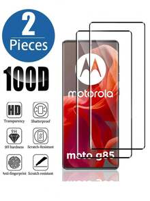 2 件 9H 硬度弧形钢化玻璃屏幕保护膜，适用于 Moto Edge 50 Fusion/40 Neo 5G/Edge50 Ultra/50 Pro - 防刮、防撞、全覆盖、光滑表面、屏幕保护膜、智能手机安全、时尚设计、防刮保护套、无缝贴合、耐用保护、手机安全保护套、设备保护 - 2 件 - 查看 8