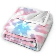 1pc Textile Table Text Pattern Printed Blanket Lightweight Flannel Throw For Glamping Tents Or Yurts.