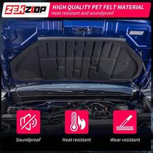 - Tapete insonorizado compatible con Tacoma 2024 2025 4Runner PET fieltro cap del motor aislamiento trmico protector de sonido almohadilla aislante de espuma para accesorios - inicial - Ver 4