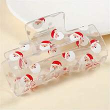 1 sztuka kwadratowa spinka do włosów z motywem świątecznym, przezroczysta spinka do włosów, kwadratowa spinka do włosów z motywem Świętego Mikołaja, spinka do włosów z motywem rekina, urocza spinka do włosów z kreskówkowym motywem, spinka do włosów z pazurami na karku, akrylowa ozdoba do włosów. Prezent świąteczny., Jesień, Włosy, Akcesoria do włosów, Akcesoria, Akcesoria do włosów dla kobiet, Podróże, Akcesoria do włosów, Akcesoria damskie, Akcesoria do włosów, Akcesoria do włosów, Narzędzia do włosów, Akcesoria do włosów, Akcesoria, Akcesoria kosmetyczne, Prezenty, Podróże, Prezenty dla kobiet, Akcesoria do włosów, Ozdoby do pończoch