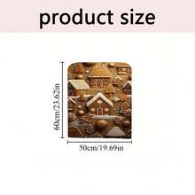 1 buc/4 buc/6 buc/10 buc Husă de scaun scurtă din pluș cu imprimeu de omuleț de turtă dulce, brad de turtă dulce, husă detașabilă pentru scaun din material pluș scurt, husă de protecție pentru spătar, potrivită pentru toate anotimpurile, husă de scaun pentru decor de sărbători pentru sufragerie, sufragerie, scaune de casă, cu protecție pentru spate, aplicabilă în restaurante, birouri, sufragerii, hoteluri și decor interior