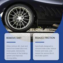 Automotive Brake Cleaner Spray Rust Iron Removes Efficient Degreasing Reduces Friction Brake Noises Extends Brake System Lifespan High-Performance Brake Polishing Refurbish Car Maintenance - trắng - Xem 4