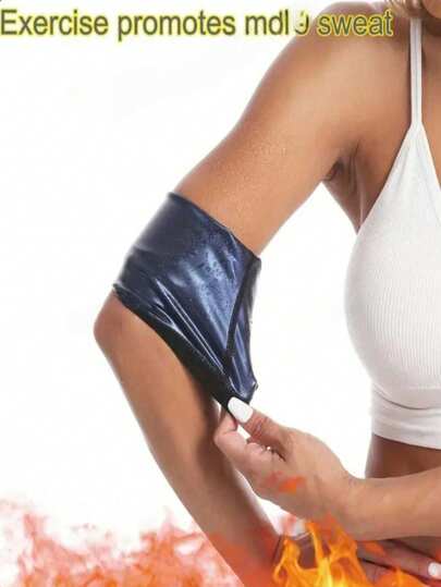 1 pieza Manga protectora azul absorbente de sudor para yoga, deportes, gimnasio, adecuada para actividades deportivas, baloncesto, voleibol, Navidad