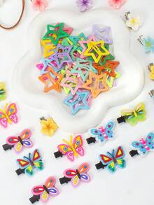 906pcs/Set Multicolor Casual Hair Accessories Set, Includes Chrysanthemum Hair Clips, Colorful Bow Hair Clips, Bow Hair Clips, Leather Hair Clips, Hair Ties, Scrunchies, Star Hair Clips, Small Chrysanthemum Hair Clips, Hair Elastics, Essential For Personalized Hairstyles For Women