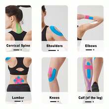 Waterproof Kinesiology Tape Suitable For Muscle Protection Bandages During Sports And Fitness(2.5cm*5m)