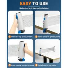 2025 Retractable Ping Pong Net Upgrade Table Tennis Net Stands Upright Without Sagging Ping Pong Net For Any Table Easy To Use And Portable Play Indoors And Outdoors Ping Pong Table Net - as pic - View 6