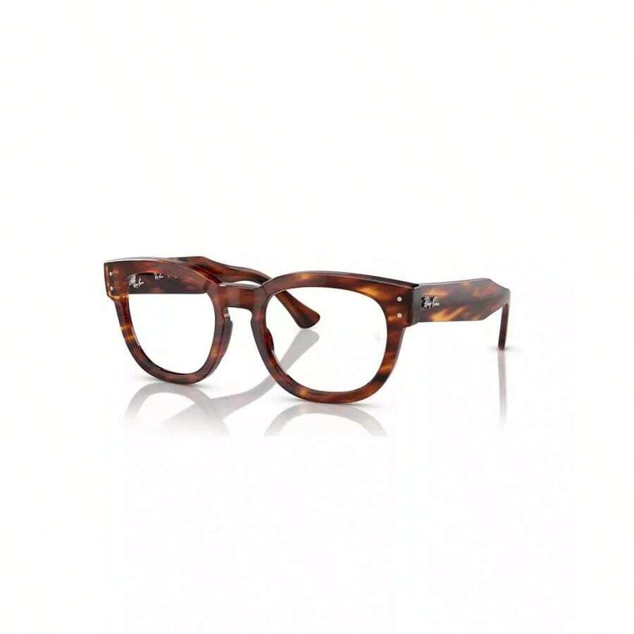 Ray-Ban Unisex Mega Hawkeye Optics Eyeglasses, RB0298V | | Women Eyewear Frames - Striped Havana - View 1