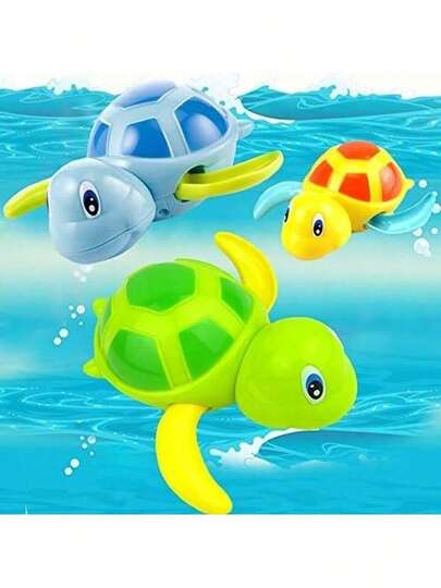 3pcs Swimming Little Turtle Baby Bathing Clockwork Toy Baby Children Playing In Water Bathing Boy Girl Baby Falling In Love With Bathing Playing In Water Little Turtle Baby Interactive Small Toy, 1 Year Old Toys, Baby Fidget Toys, Toddler Bath Toys, Sensory Toys, Newborn Baby Bathroom Essentials, Water Play Toys, Swimming Pool, Paddling Pool Toys For Kids Shower Games, Baby Stuff, Christmas, Halloween, Baby Shower Gifts