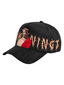 Gorra Curva Ajustable Dandy Hats X Rude Awakening Jesucristo en caja - Negro - Ver 3