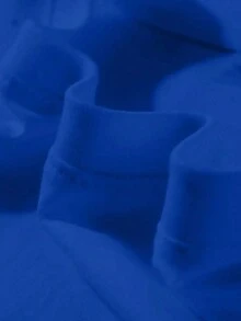 Single-Sided Printing (220g Cotton T-Shirt) Fashion Round Neck And Short Sleeves+"Dance Like David" Characters And Dancing Figures; Loose Pullover T-Shirt For Men And Women. - Màu xanh lam - Xem 4