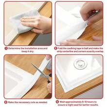 1 Roll Waterproof Toilet Sealing Strip - Self-Adhesive Mildew-Proof Caulk Tape For Bathroom & Kitchen, Sink & Shower Gap Filler, Dorm Room Essential - Back To School DIY Supplies