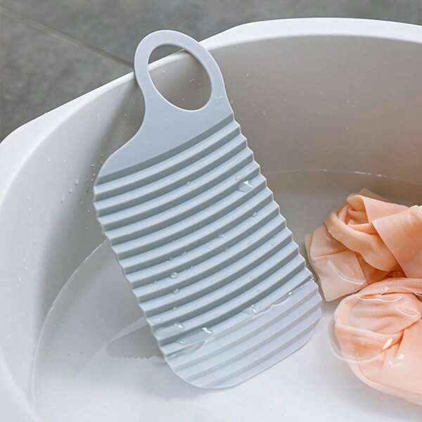 2pcs Portable Mini Washboard - Super Compact, Non-Slip, Soft Rubber Scrub Board For Handwashing - Great For Travel, Home Use And Bathroom Essentials, Christmas, Halloween Gifts