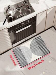 [HOT!!!] 1 buah Keset Dapur Silikon, Pola Garis Abu-abu Kelas Atas, Keset Dapur Anti-Lelah Empuk, Keset dan Karpet Dapur Penyerap, Keset Karet Lembut Silikon Minimalis, Cocok untuk Dapur, Kamar Mandi, Lorong, Ruang Cuci dan Lainnya - MultiWarna - View 15