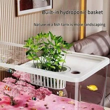 Large Landscaping Fish Tank, Home Desktop Aquarium With High Transparency, Turtle Tank With Cover, Stream Tank, Goldfish Tank