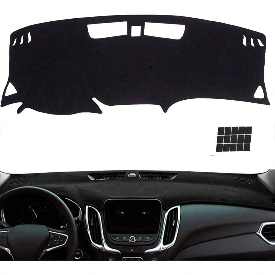 - Funda para salpicadero para Equinox 2024 - 2018 sin modelos HUD alfombrilla antirreflejos, almohadilla antideslizante para protector negro - Negro - + Fit 18-24 Equinox - (Negro) - Ver 1